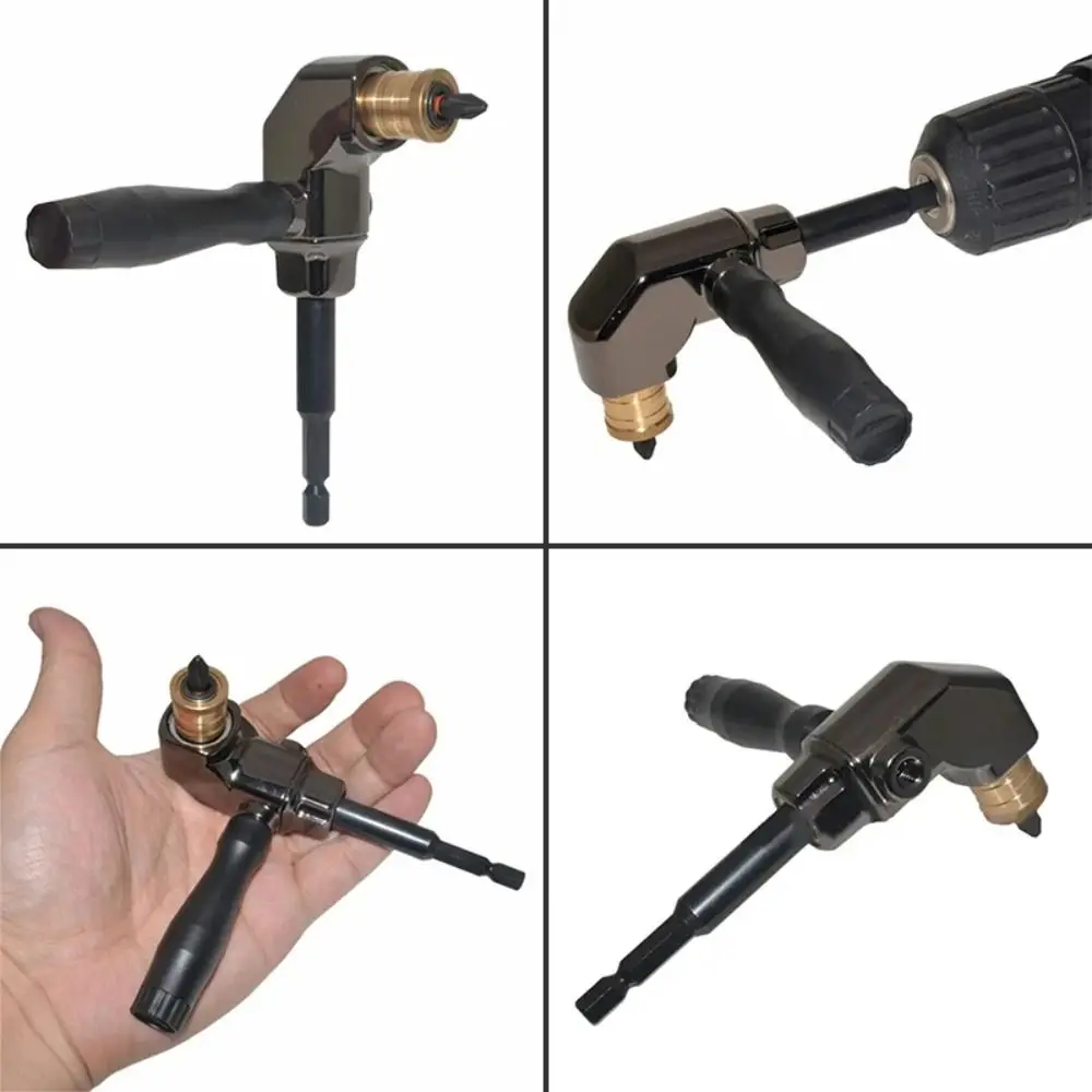 

90 Degree Rotation Electric Drill Corner Device Quick Change Holder Flexible Bit Holder Screwdriver Direction Changer