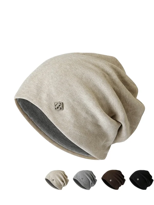 Autumn and winter Korean version of stacking hats, thermal p