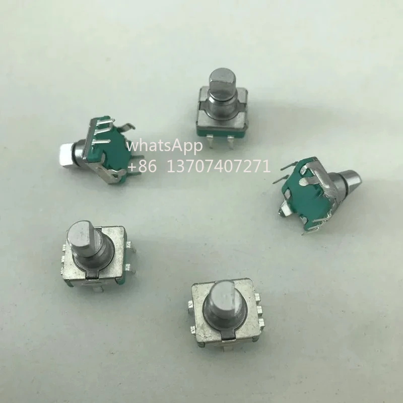 

50pcs/lot EC11 encoder switch 30 posioning 15 pulse shaft length 10MM vehicle volume coding potentiometer