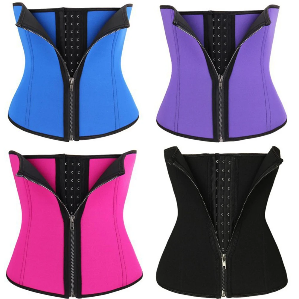 

Neoprene Waist Trainer Body Shaper Trimmer Girdles Women Waist Cinchers Sauna Sweat Weight Loss Belt with Zipper