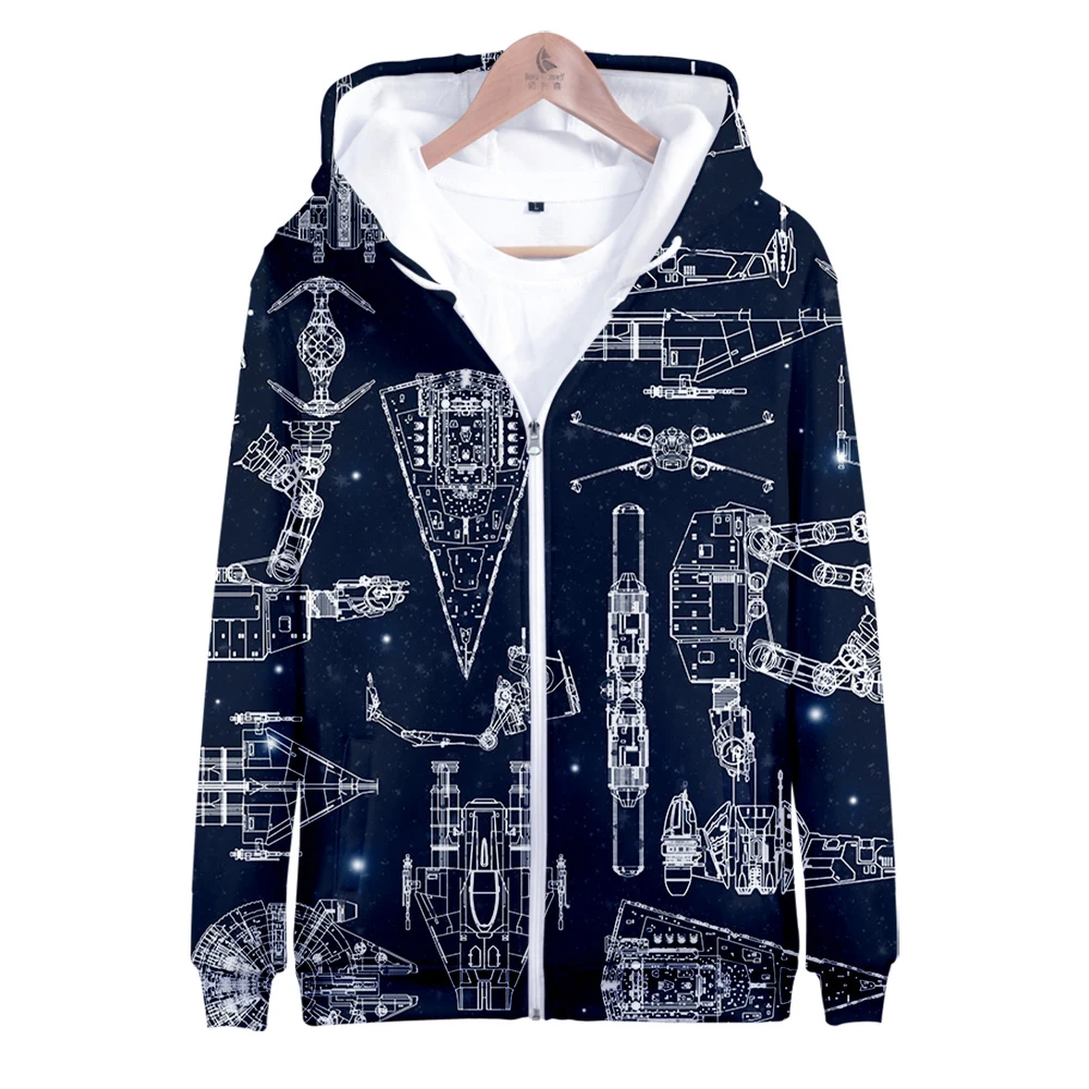 

zipper sweatshirt Men's and women's clothing high street trend couple Fashion pure cotton zipper jacket hip hop20