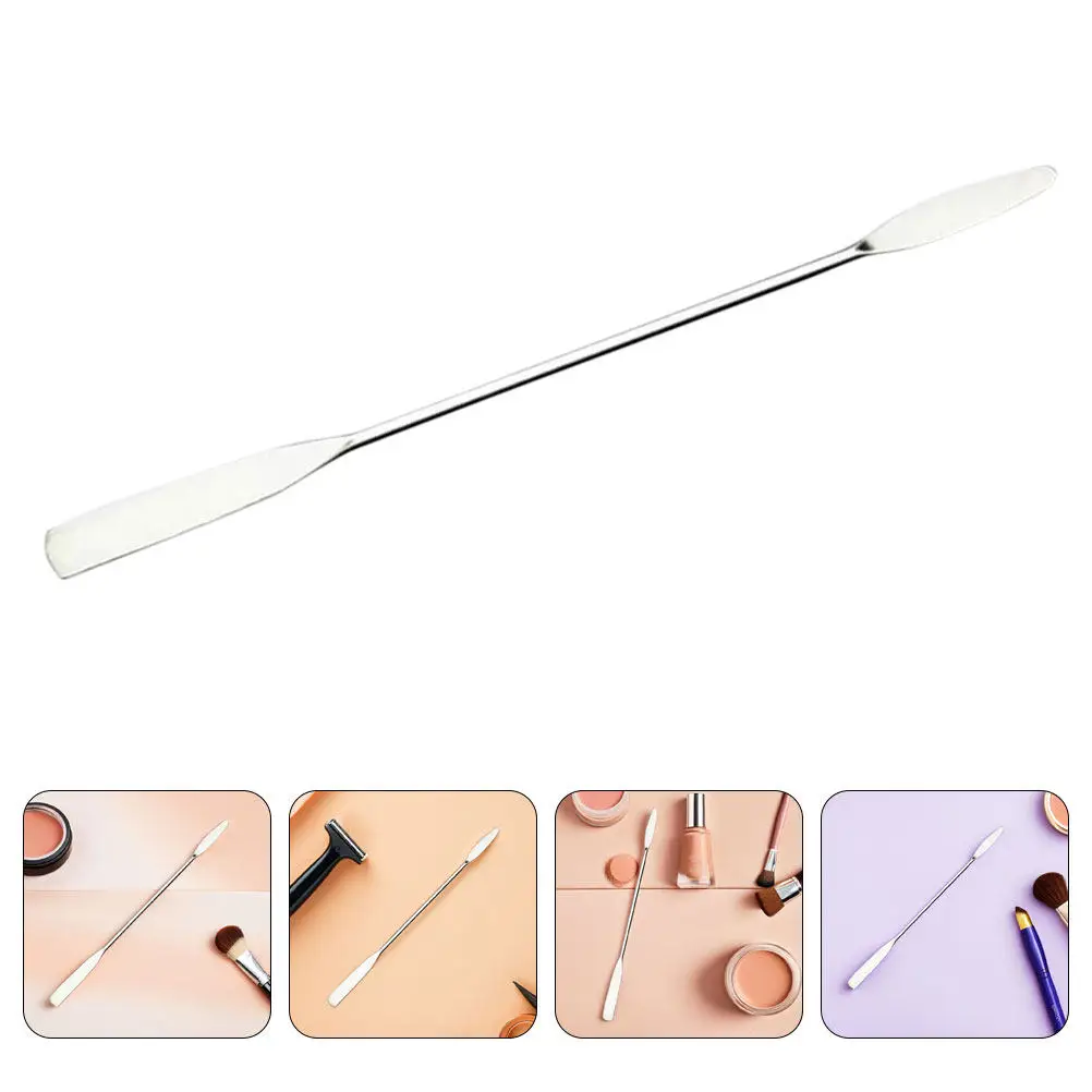 

10Pcs Stainless Steel Nail Art Mixing Sticks Dual Sided Makeup Spatulas Foundation Cream Applicators Stirring Rods