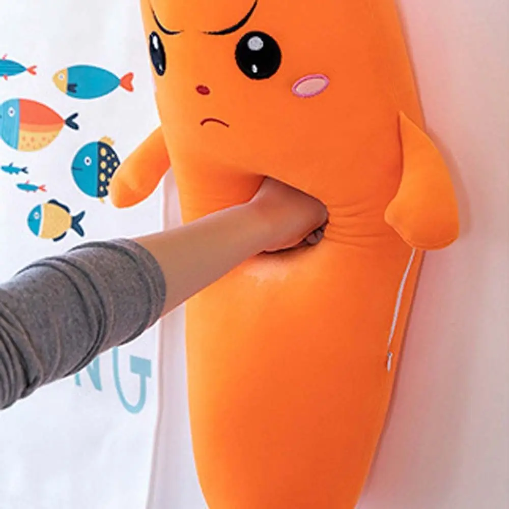Cuscino Decorazione della casa Peluche divertente Carota lunga Peluche di verdure Peluche Bambola di peluche Carota Giocattolo di peluche Carota