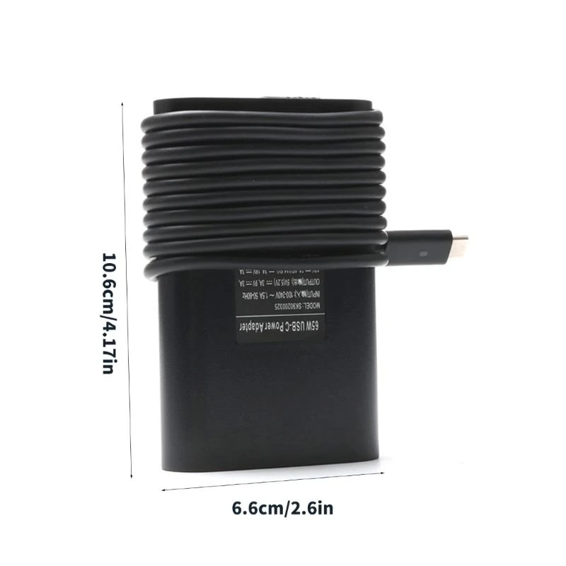 Efficient 65W USB C For Latitude 5540 7420 7430 and More Models with Quick Charging Adapter