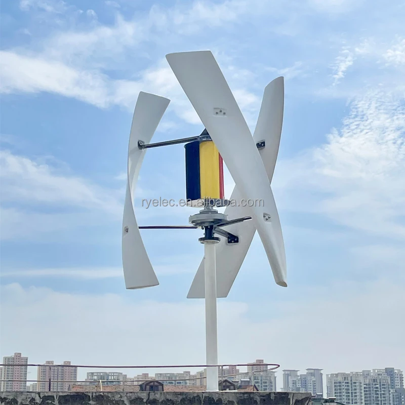 1000W 12V 24V Vertical Axis Windmill Turbine X Type Power Generator Small Mini Energy System for Residential Home Use Pro