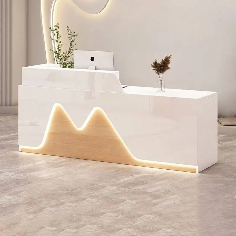 مكاتب استقبال لصالونات التجميل، أدراج مطعم الفنادق، تصميم مكاتب الاستقبال، أمين الصندوق الفاخرة، مكتب أثاث Biurko Do Recepensione