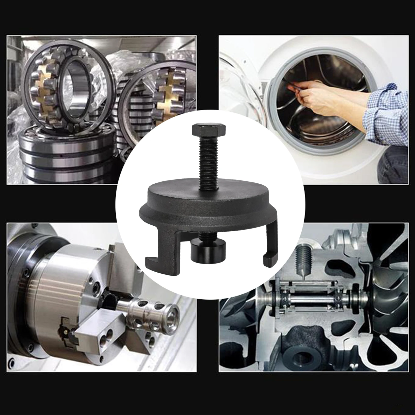 Für LS Harmonic Balancer Puller 25264, Kurbelriemenscheibenabzieher für Chrysler Jeep Dodge, harmonischer Dämpferabzieher für Motorbalancer