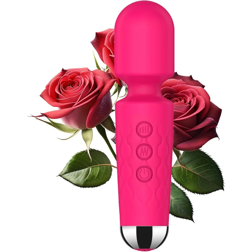 AV-Vibrator-Zauberstab, persönliches Massagegerät, Klitoris-Stimulator, Sexspielzeug für Frauen, 20 Muster, 8 Geschwindigkeiten, wiederaufladbare Mini-Vibratoren, Spielzeug für Erwachsene