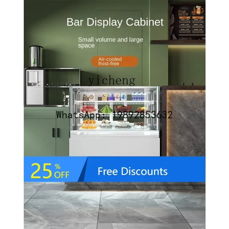 LL Cake Small Dessert Display Cabinet Desktop Fruit Fresh Cabinet Bar Commercial Western Point Refrigerated Cabinet