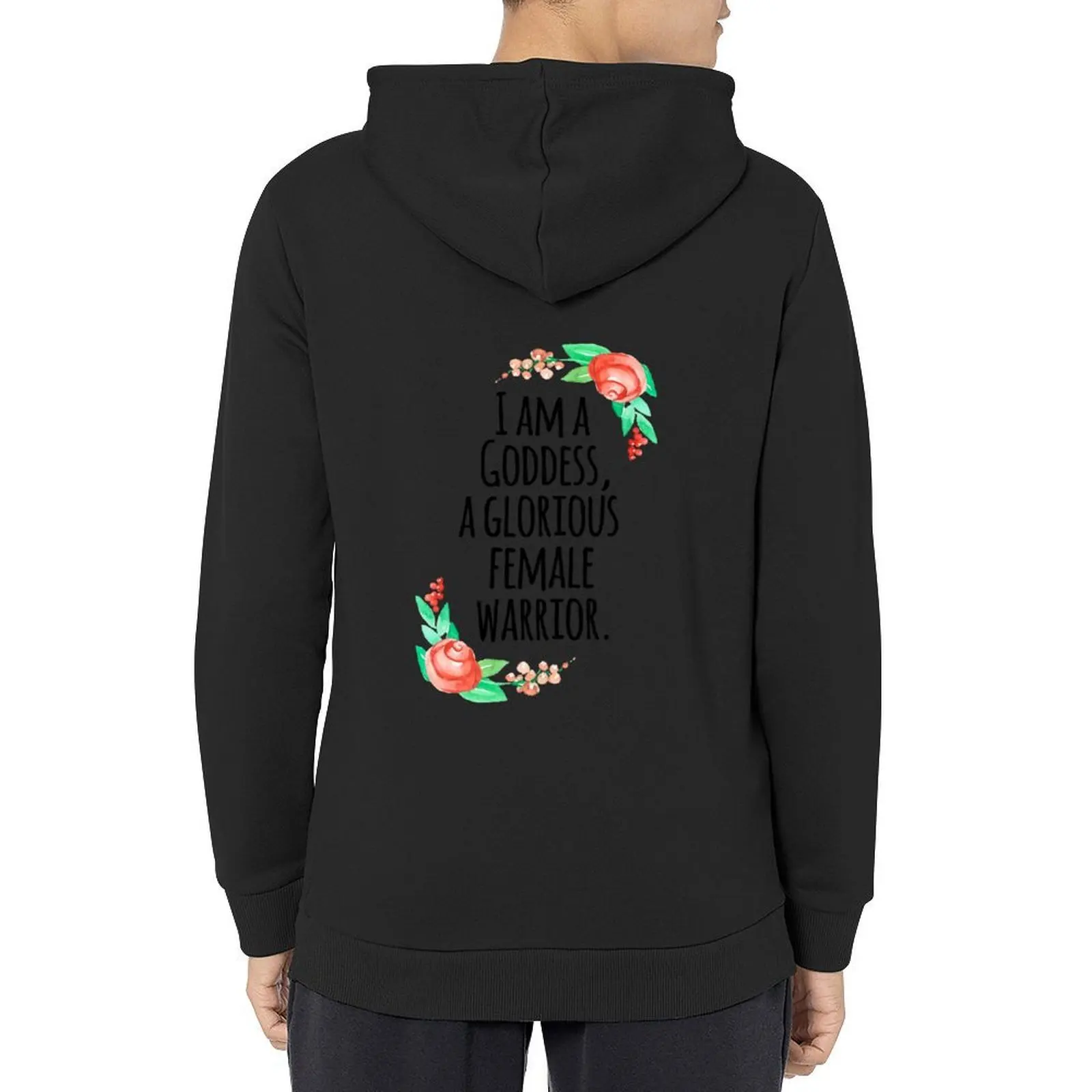 

I am a goddess, a glorious female warrior Hoodie anime clothes men's sweat-shirt winter clothes mens clothing mens hoodie