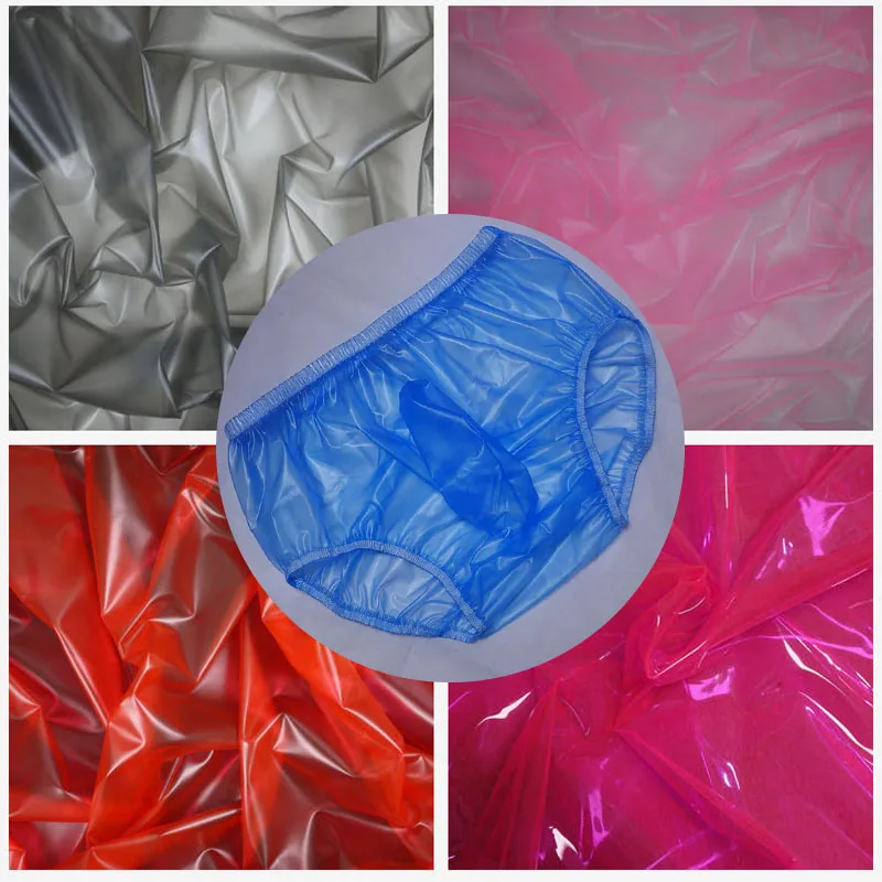 

PVC Transparent Men Sexy Briefs High Waist Underpant Soft Smooth Waterproof Adult Safety Panties