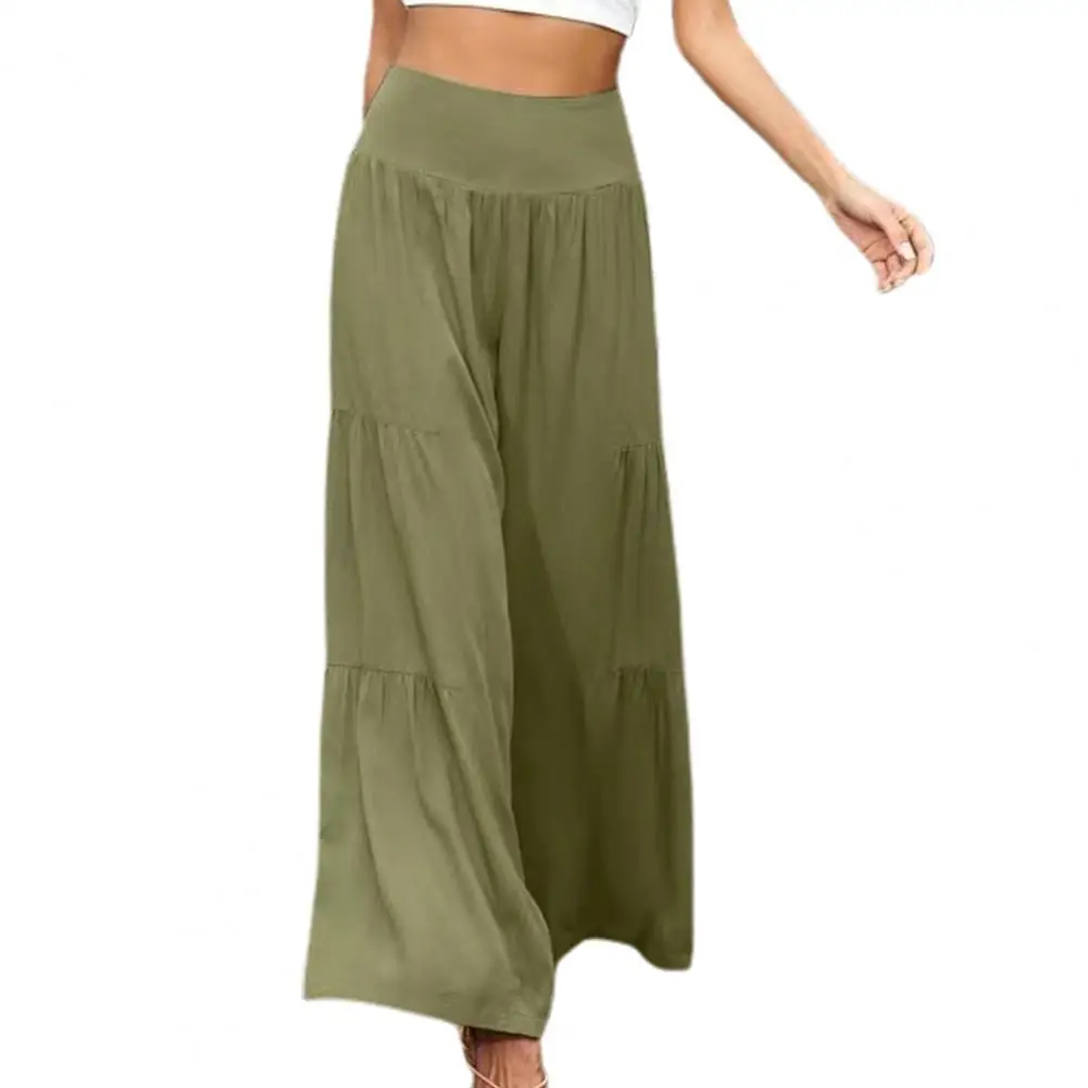 Long Pants Stylish Wide Leg Trousers For Women High Waisted Business Pants Streetwear Long Straight Suit Pants For Spring Summer