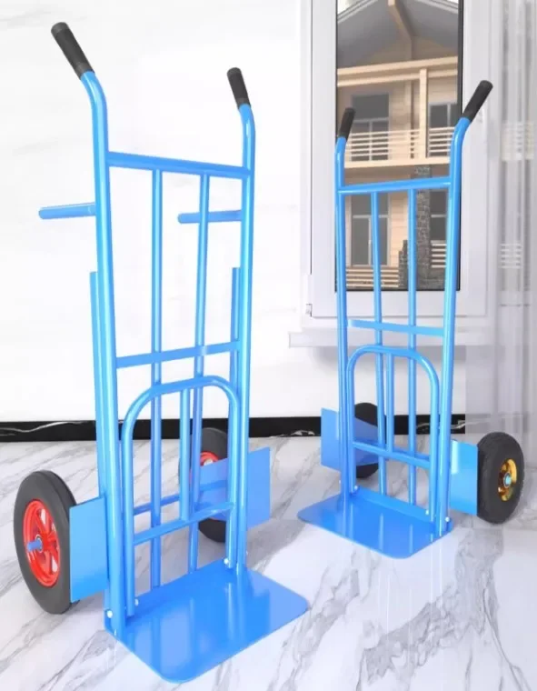 Wheeled Trolley, Load-bearing Capacity 250kg, 10-inch Wheels, Heavy-duty Warehouse Use, Outdoor Industrial Use