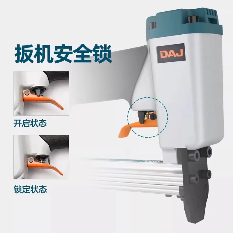 DAJ النجارة مسدس مسامير هوائي خاص 1013J ساحة مسدس مسامير U على شكل مسدس مسامير مسمار مطلق النار الديكور مسدس مسامير هوائي