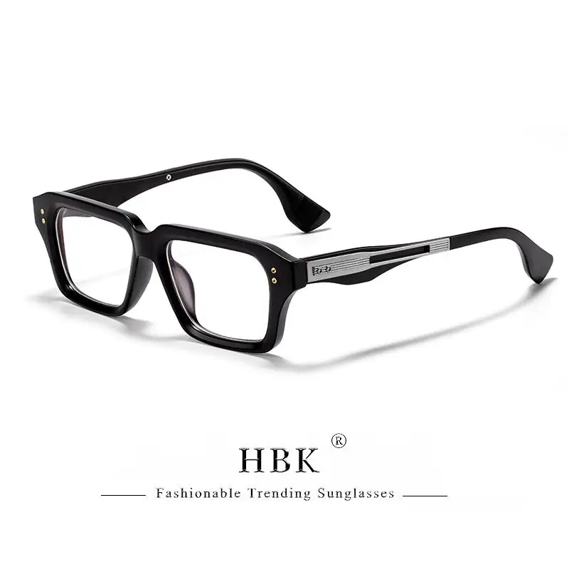 HBK Vintage Herren-Brillengestelle Marken-Brillen mit Einzigartigem Bügel-Design Luxuriöse Brillengestelle für Damen Anti-Blaulicht Lesebrillen – Detail 12