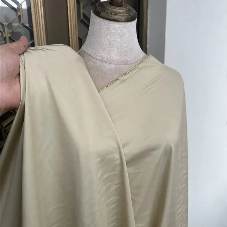 

Limited High Quality Champagne 23momme Silk Cotton MulberrySilk Lined Skirt Textile