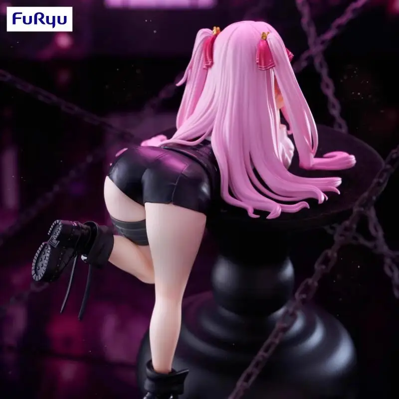 Genuíno original furyu deusa da vitória: nikke macarrão rolha uni pvc em estoque anime figura modelo desktop ornamento brinquedos presente