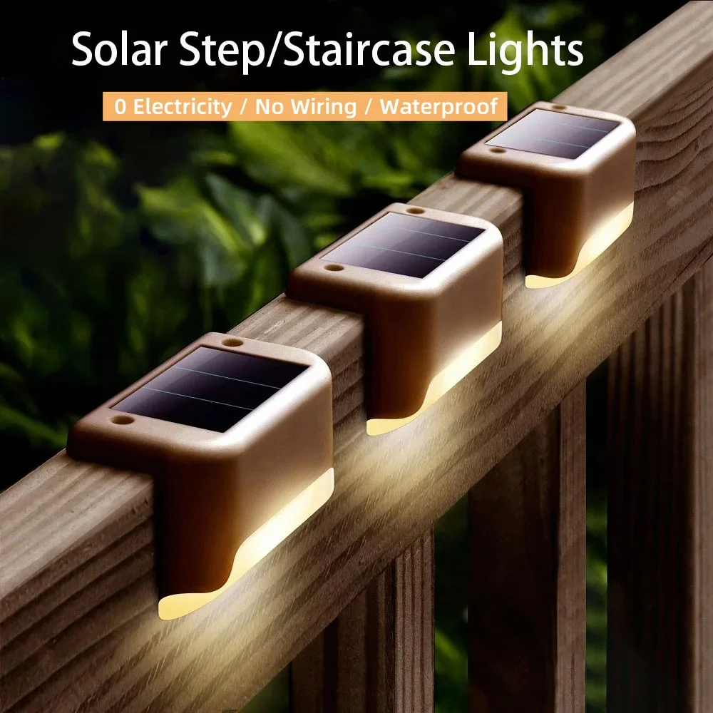 

LED Solar Staircase Light Outdoor Waterproof Wall Lights LED Solar Lights Household Balcony Garden Decoration Landscaping Light