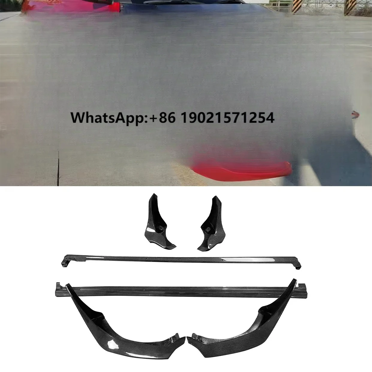 

For Suzuki Swift ZC33S 2018-2024 Glass Fiber Body Kit Side Skirt Front Bumper Corner Rear Corner Lightweight Car Accessories