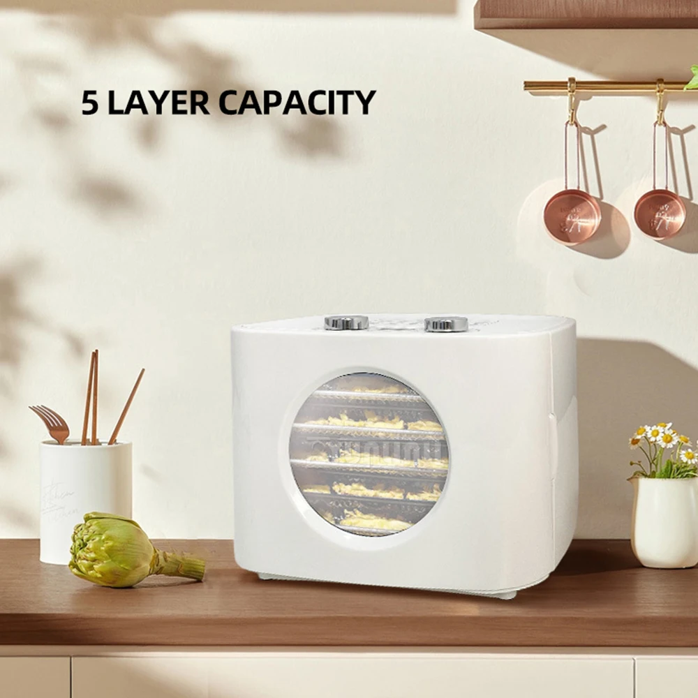 MultiFunction Food Dehydrator Vegetable And Fruit Dryer 5 trays Meat Drying Machine Secador De La Fruta