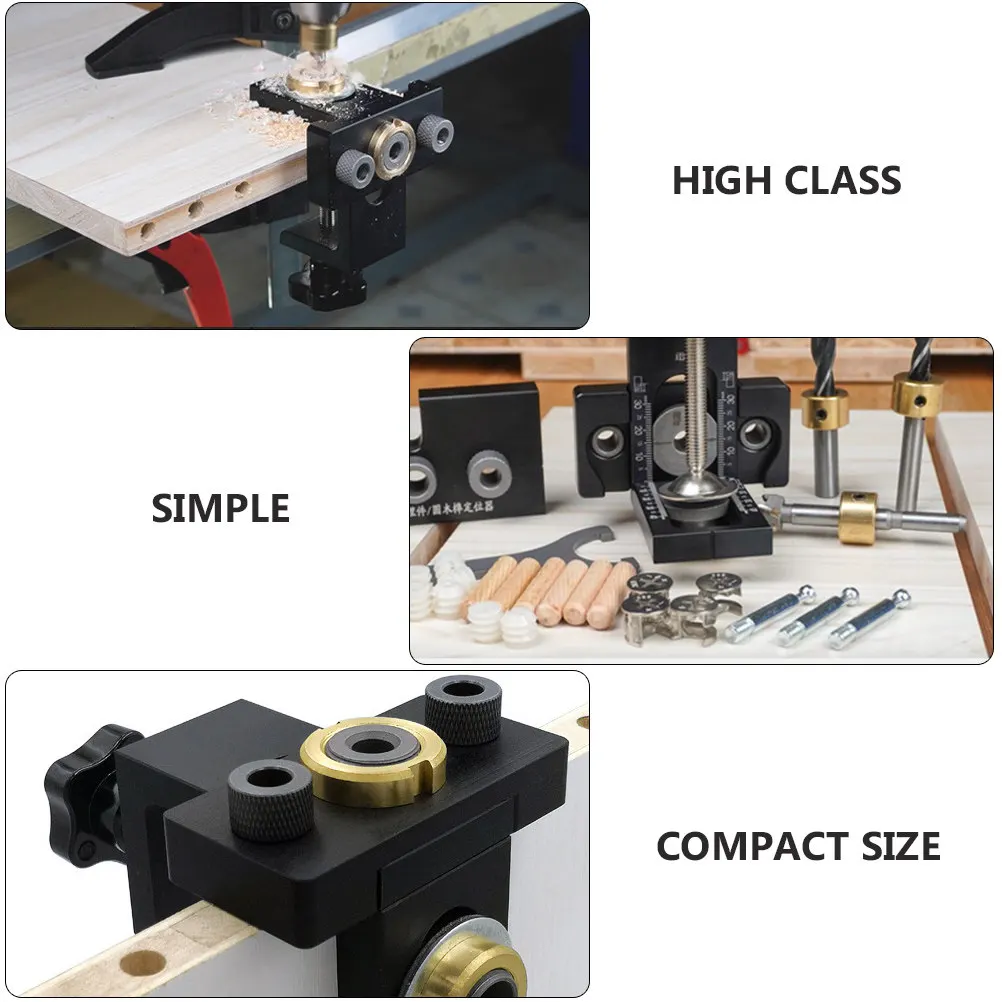 1Set Woodworking Hole Positioner High Class Material Punching Marking Locator for DIY Furnishing Woodwork Drilling Location Tool