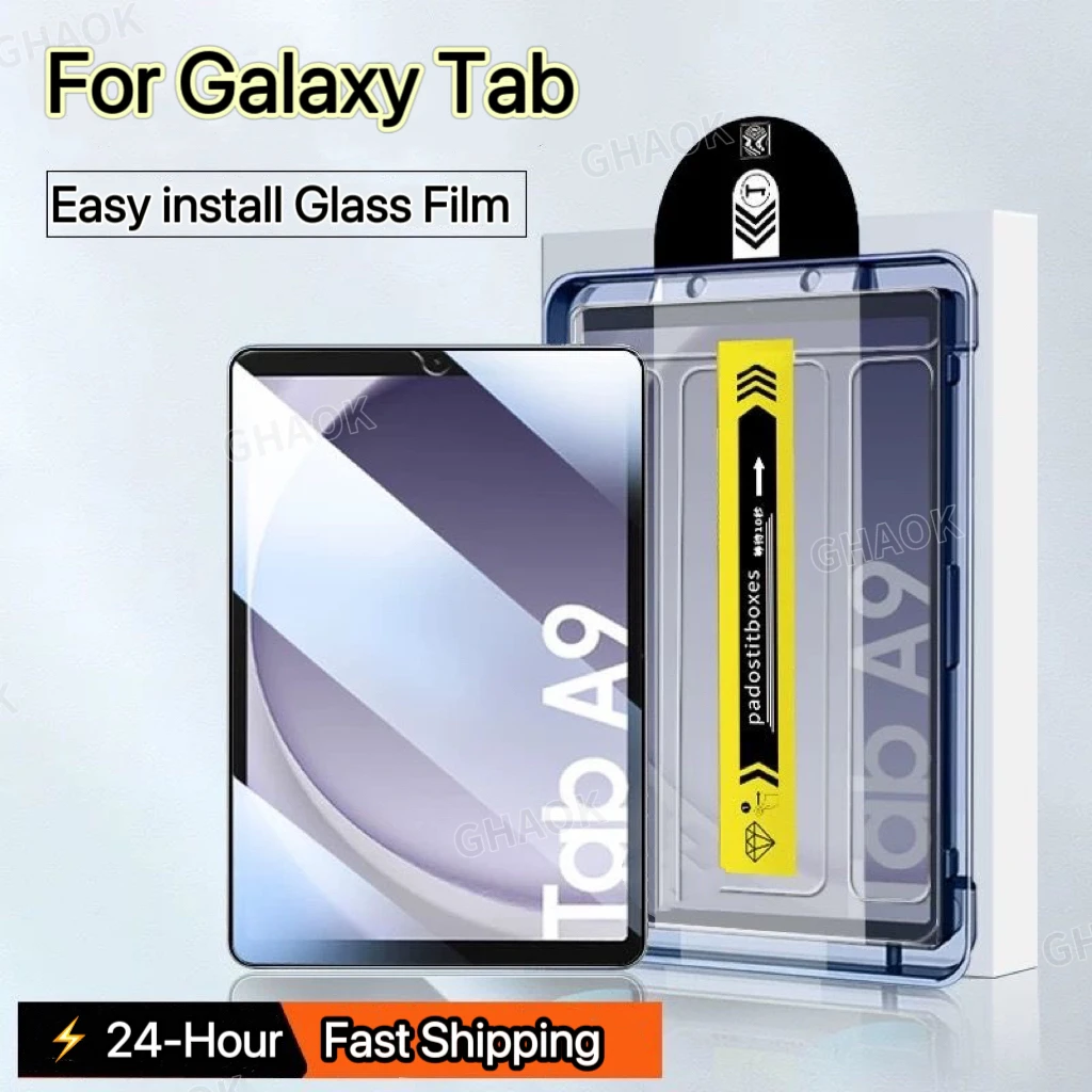 2025 Easy to install Dust Free HD Screen Protector For Samsung Galaxy Tab S8 S9 S10 Ultra 14.6 S10 Plus 12.4 S8 S7 A9 S9 FE Plus
