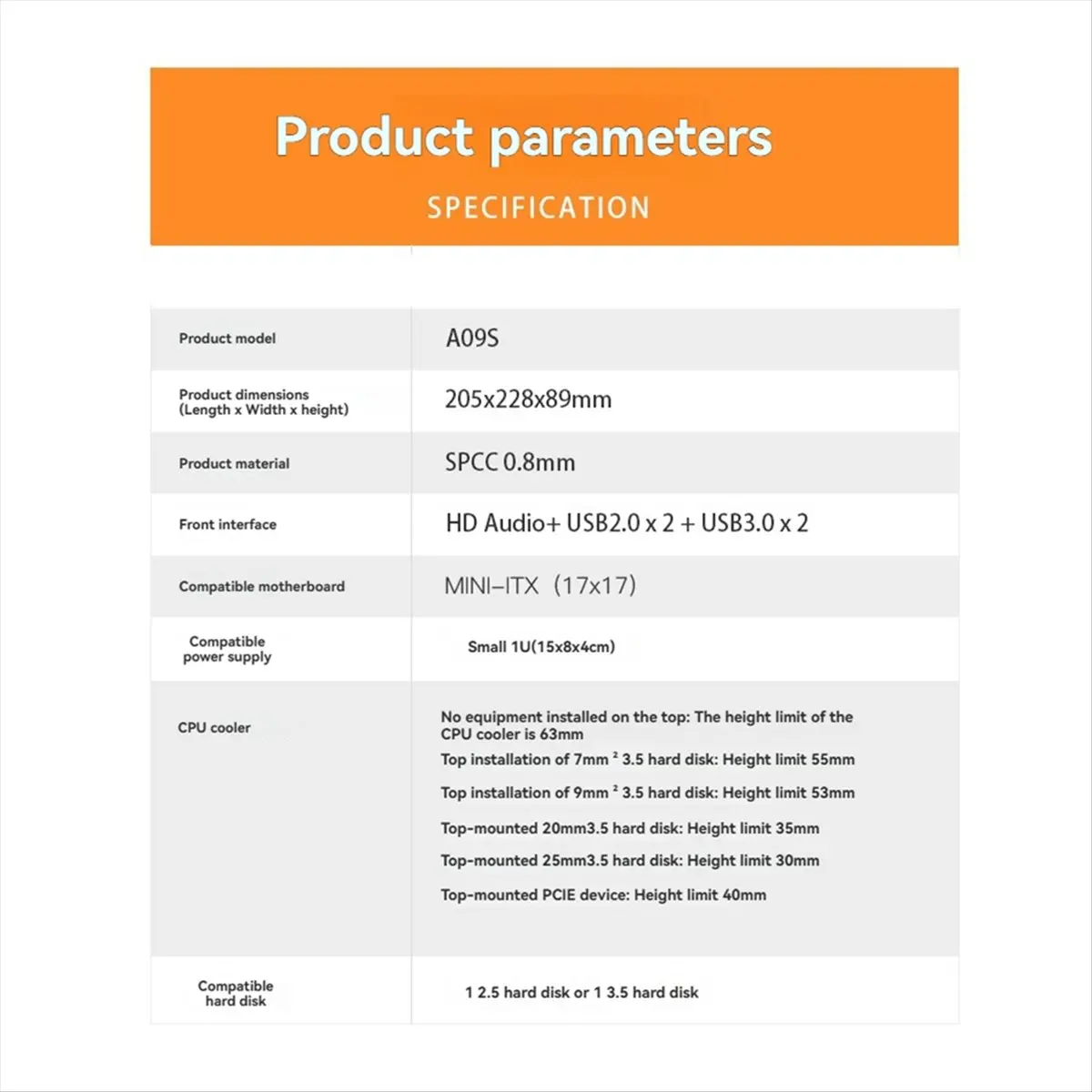 【a60i】ミニitxコンピュータケース-htpcシャーシ-4xusb対応-1u-psu