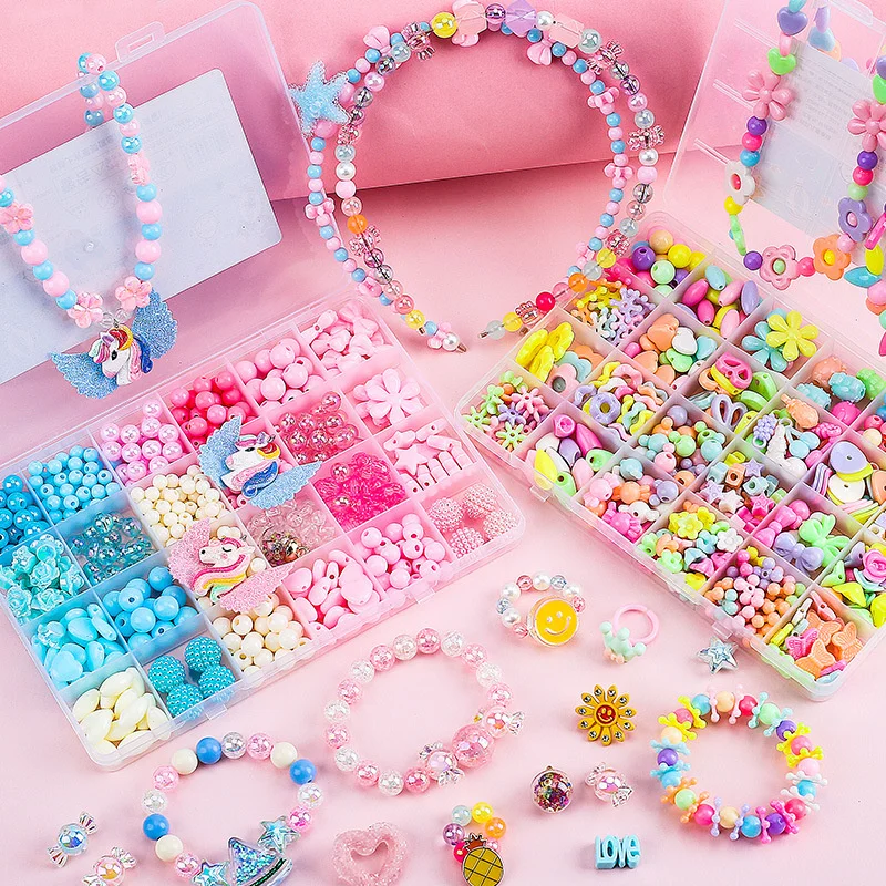 

Beads Clay DIY Jewelry Making Polymer Kit for Girls Making Bracelet Necklace Jewelry Earrings Crafts Kit With Accessory