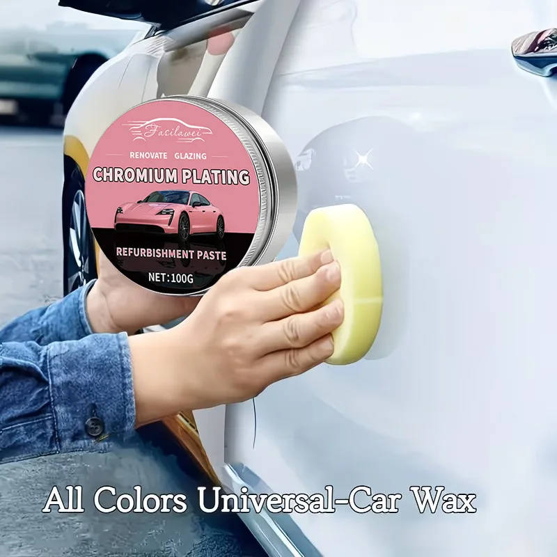 Car Wax, Automotive Paint Care Cream – Scratch Repair, Gloss Enhancer & Brightness Restorer, Aluminum-Based Scratch Removal Poli