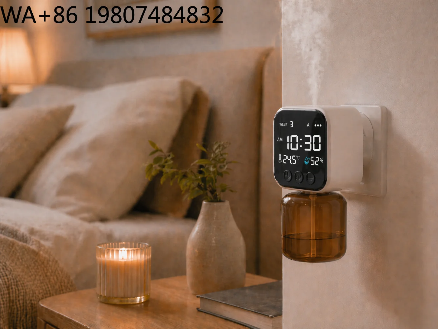 Wall Plug In Waterless Scent Nebulizer Smart App Control Essential Oil Fragrance Diffuser Silent Air Freshener Ideal Gift For