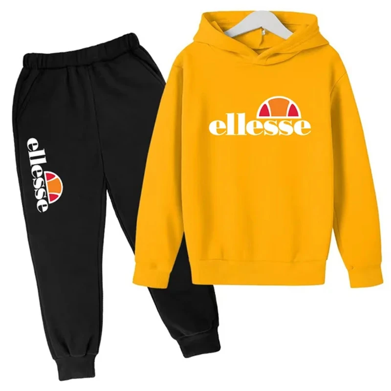 Kids Classic Hot Selling Hoodie Sweatshirt Set for Boys and Girls, Casual Sports  2-12-year-old Kids, Printed Cartoon Letters