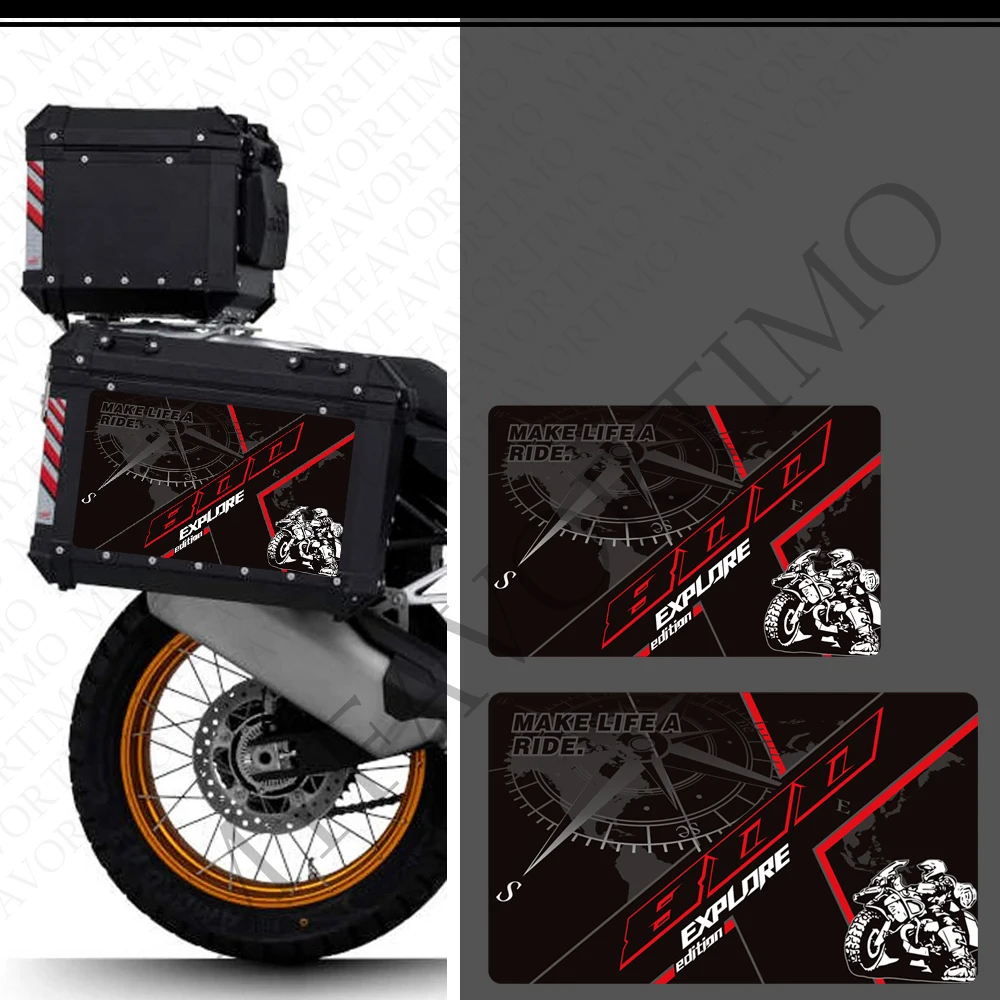For Kove 800X 800 X Pro Super Adventure RALLY ADV TOURING GT Trunk Luggage Panniers Aluminium Top Box Cases Stickers Decals
