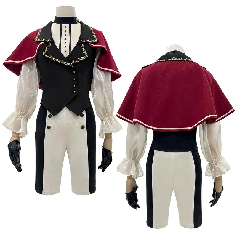 BanG Dream Ave Mujica アニメ ティモリス・ウミリ ヤハタ コスチューム シャツ ショーツ ベスト 手袋 コスプレ イベント 日常着 ギフト6;d'3,h'7.b;