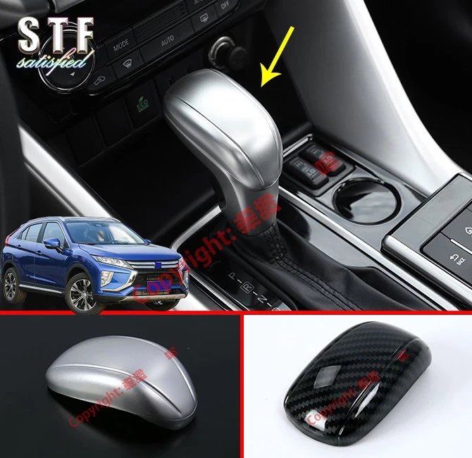 ABS Interior Gearshift Knob Trim For Mitsubishi Eclipse Cross 2018 2019 Car Accessories Stickers W4