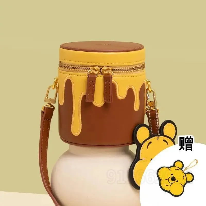 Sac à main Disney Winnie The PoChaînes Joint pour femme, porte-monnaie de dessin animé, sac initié mignon, marque de luxe, tendance de la mode,