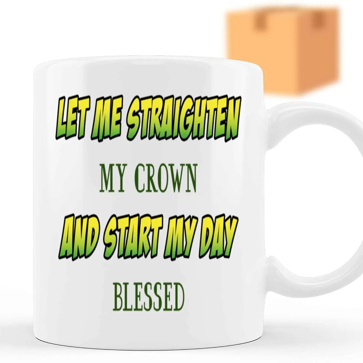 Юмористическая идея для подарка, подарок для женщин, позвольте мне расправить мою корону и начать день, благородная Корона, цитата, 11 цветов, кофейная кружка