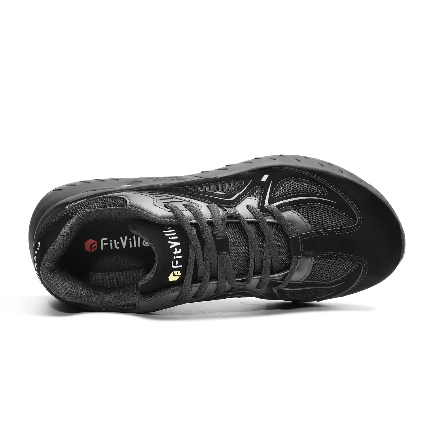 FitVille Women's Extra Wide Width Walking Running Sneakers, Breathable Light Non-Slip Orthopedic Athletic Shoes for Flat Feet, Plantar Fasciitis & Heel Pain Relief