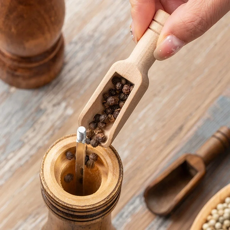 2026 New Mini Wooden Scoop Wooden Bath Salt Spoon Flour Shovel Milk Powder Spoon 1Pcs view 5
