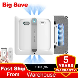 2026 Robot Window Vacuum Cleaner Liectroux S9,2 roller brusher,6-way water spray,9kPa,APP control,Home Wall Glass Cleaning Robot