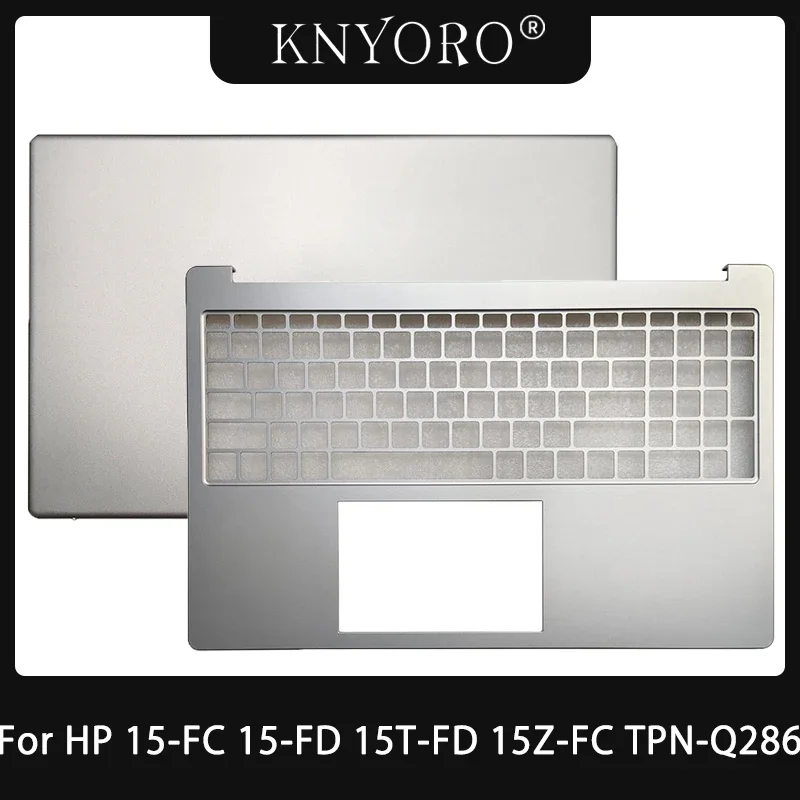 

New for HP 15-FC 15-FD 15T-FD 15Z-FC TPN-Q286 Laptop LCD Back Cover Upper Palmrest Cover Top Case Silver N36090-001 N36759-001