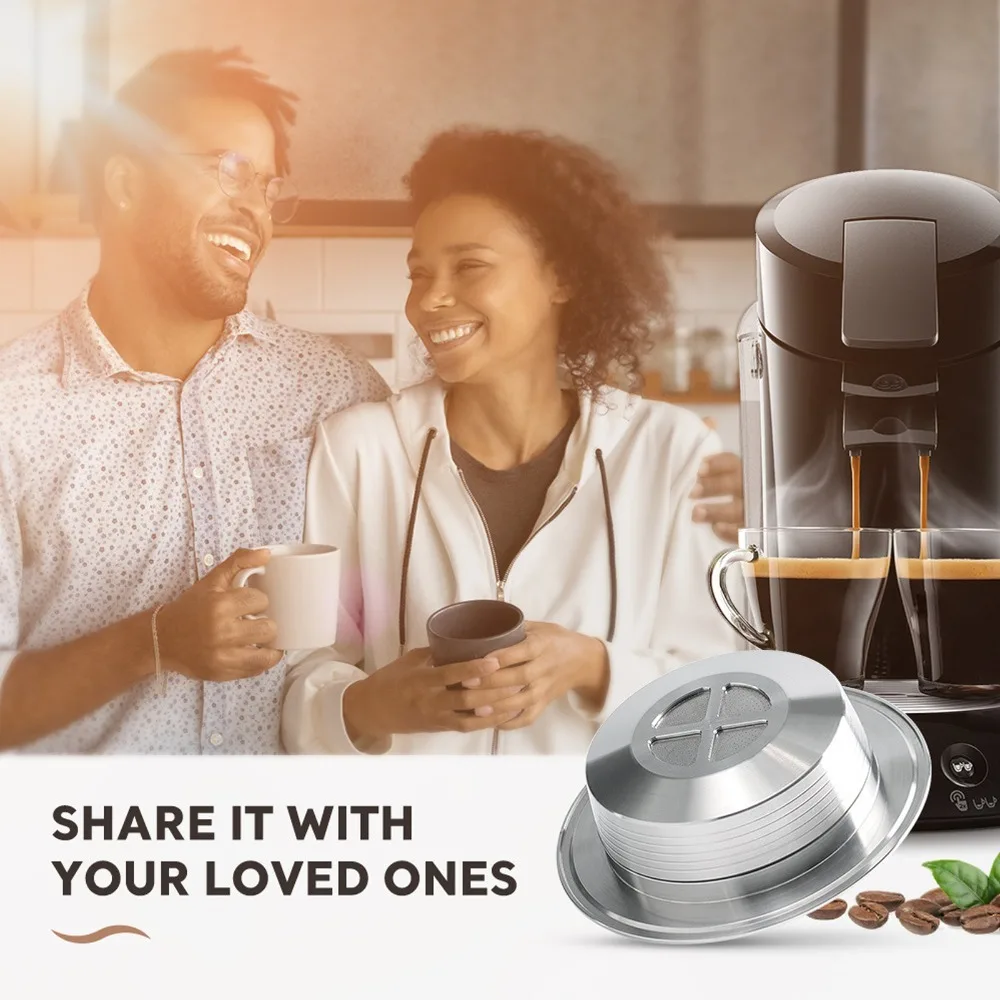 Stainless Steel Material Reusable Coffee Pods Fine Mesh Design Easy Clean Feature Stainless Steel Coffee Pods