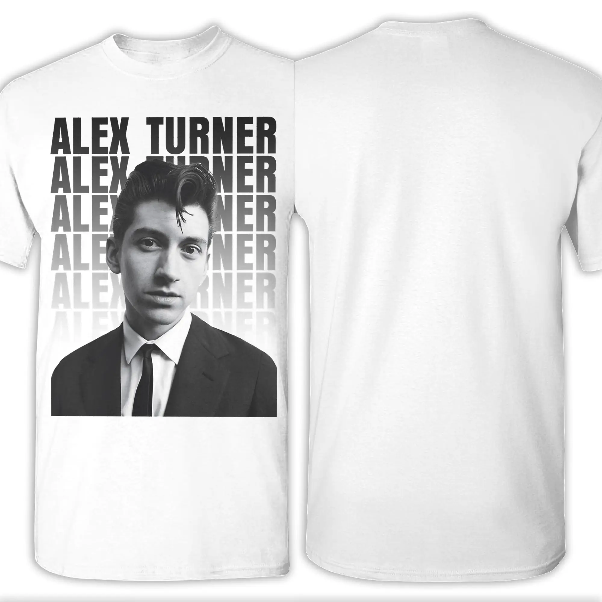 تي شيرت Alex Turner The Arctic Monkeys Band للرجال تي شيرت قطني مضحك برقبة دائرية وأكمام قصيرة تي شيرت ملابس جرافيك