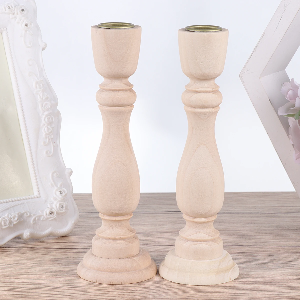 

4PCS Wooden Creative C Simple Chic Home Office Decoration lest C Creative