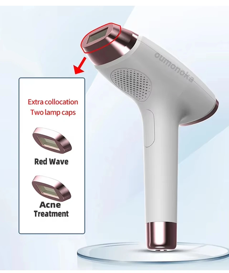 Damen Permanenter Laser-Epilator Elektrisches Haarentfernungsgerät IPL Gesichtshaarentferner Rasiergerät für weibliche Gesichtshaare – Detail 10