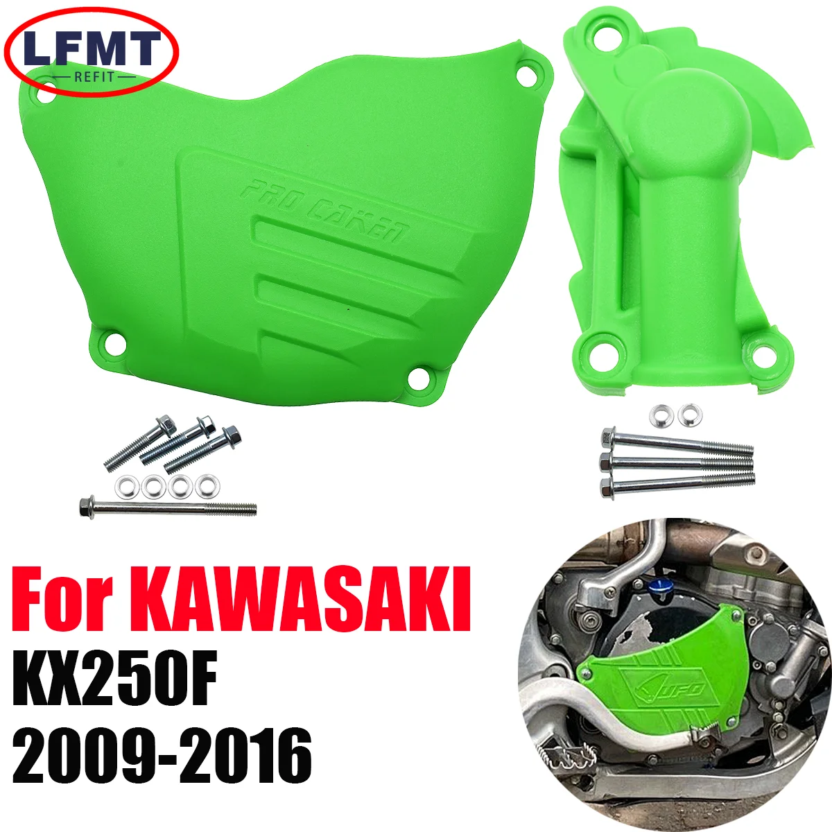 

Motocross Clutch Guard Water Pump Protector For Kawasaki KX250F KX 250F 2009 2010 2011 2012 2013 2014 2015 2016 Dirt Bike