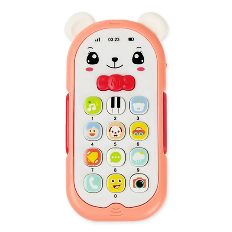 Simulation Telephone Musical Mobile Toy Music Sound Light Effect Children Mobile Sleeping Artifact