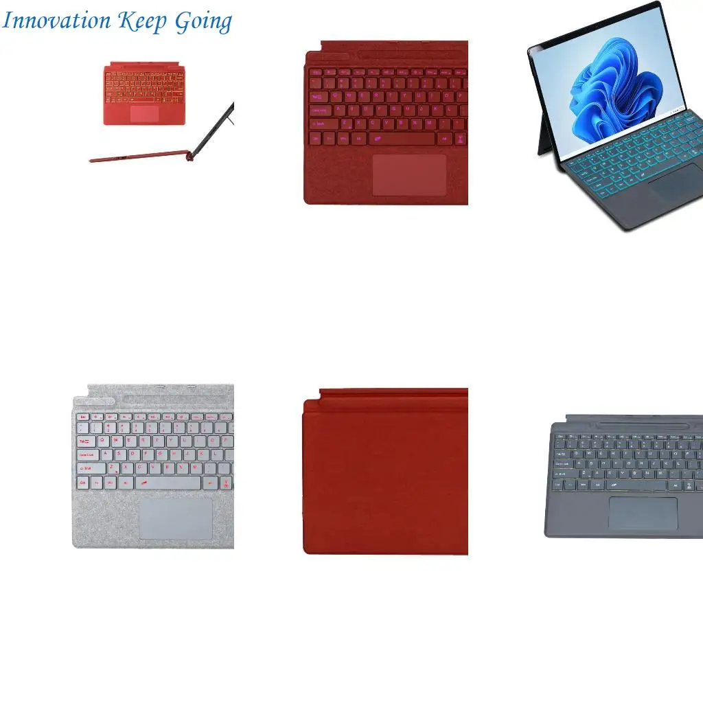 E65C Backlits Bluetooth-compatible Keyboard Rechargeable Battery Detachable