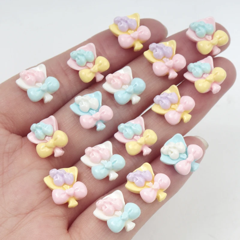 30/300pcs Mini Bouquet of Flowers Resin Accessories Patch Scrapbooking Craft DIY Children Girls Handmade Materials Phone Case