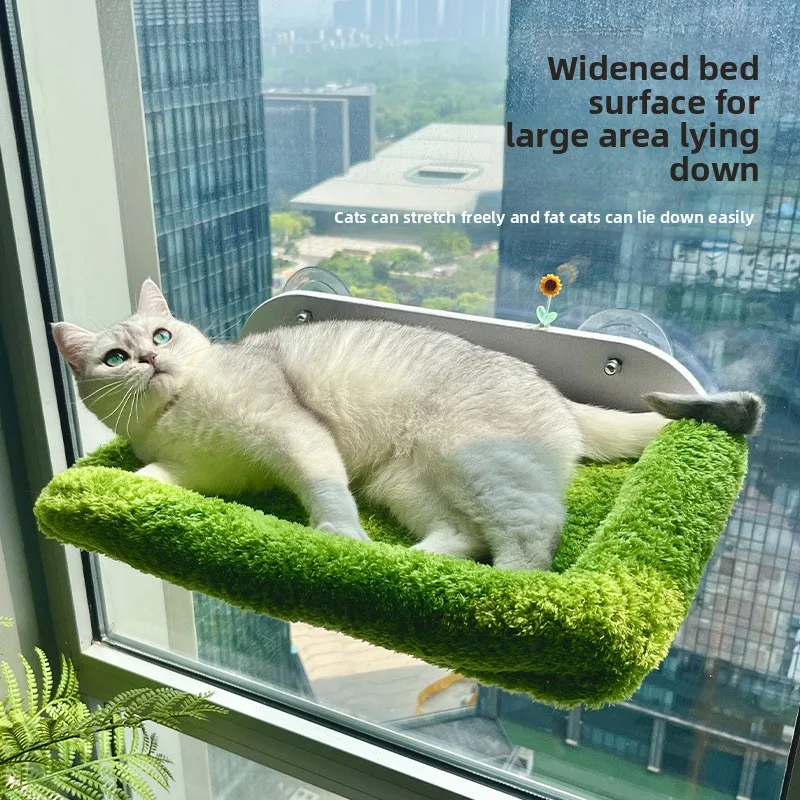 Foldable Cat Window Hammock Suction Cup Mount Hanging Bed Indoor Sunbathing Compact Perch Medium Cats Apartment Windows