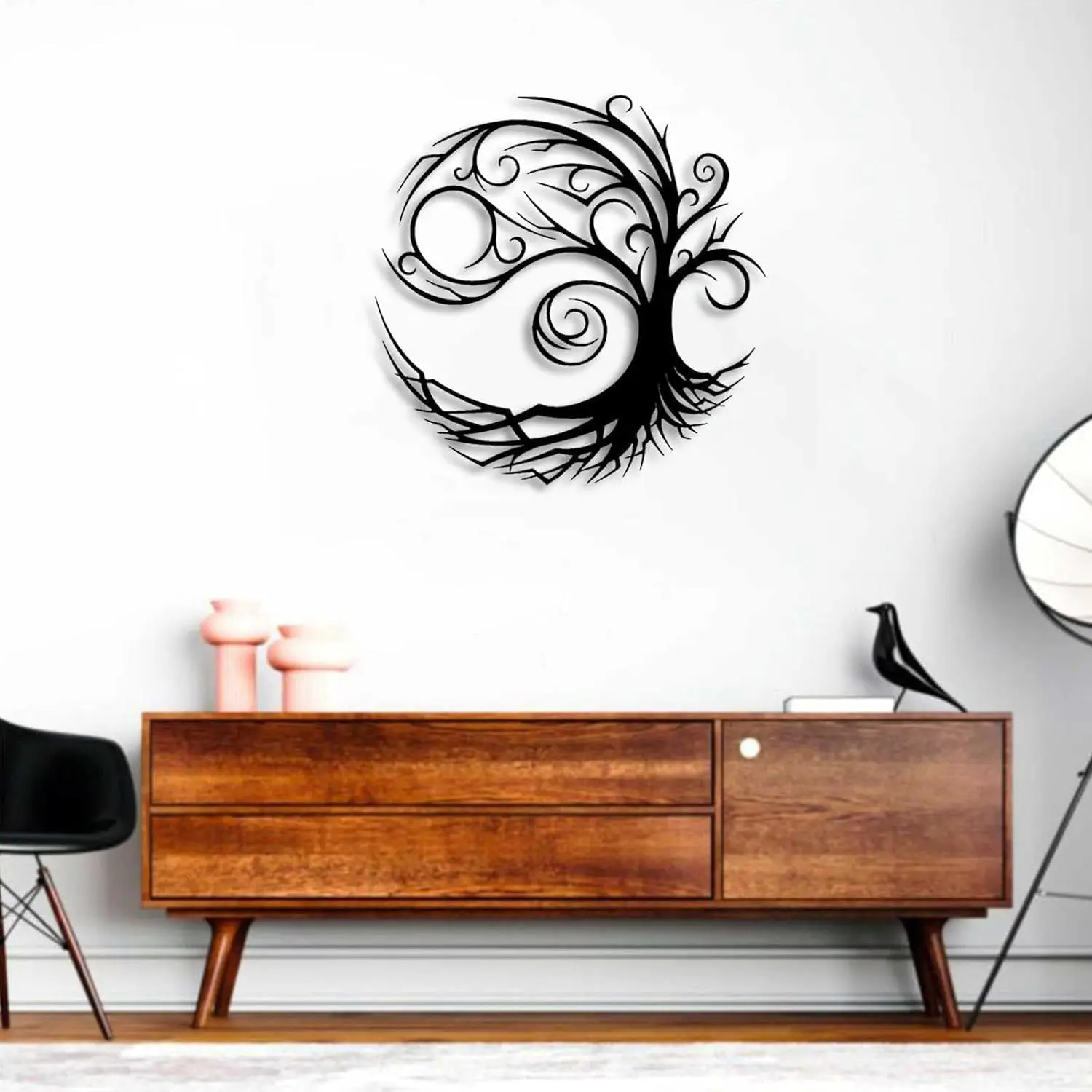 HelloYoung Stunning Tree Of Life Metal Wall Art for Modern Home Decor, Adds Artistic Flair And Natural Elegance To Any Room